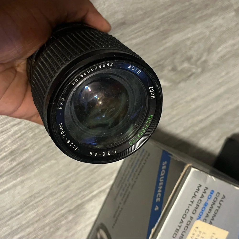 Black Camera Lens Kit with Carrying Case